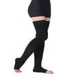 thumbnail image 3 of Dosaele Thigh High Compression Stockings for Unisex  Open Toe  20-30mmhg  Beige L, 3 of 7