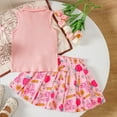 thumbnail image 4 of JLMSPLWG Girls Romper 80s Outfits Fall Girls Outfit Cute Outfits for Girls 10-12 2t Girl Outfits Onesies Boys 24 Months Clothes, Pink 3-4 years, 4 of 7