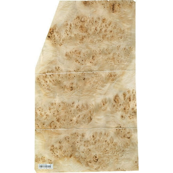 Mappa Burl wood veneer 20" x 27" raw with no backing 1/42" thickness A grade