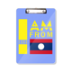 thumbnail image 1 of Soy de Laos Portapapeles Carpeta de escritura Placa de soporte A4, 1 of 4