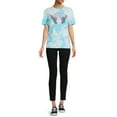 thumbnail image 5 of No Boundaries Juniors’ Tie Dye Boyfriend T-Shirt, 5 of 5