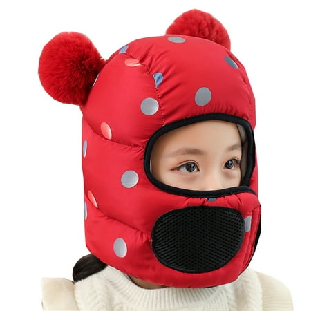 

Children Windproof & Warm & Ear Protection & Waterproof Face Protection Hat