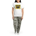 thumbnail image 4 of CafePress - Cats And Sunflowers Pajamas - Women's Short Sleeve Print T-Shirt and Pants Light Cotton Pajama Set, 4 of 7