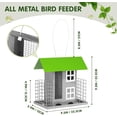 thumbnail image 3 of TEMOGU-Bird Feeders for Outdoors Metal with 2 Suet Cage Cake Squirrel Proof Hanging Bird Feeder Large Capacity Wild Bird Feeder Easy Clean&Anti-Rust (Green), 3 of 4