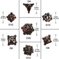 thumbnail image 2 of Metal Dice Set Dice 7 Pcs Metal Polyhedral Dice Set Trpg 0 Polyhedral Dice Set for Mtg Role Playing Rolling Table Games Accessories, 2 of 8
