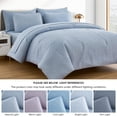 thumbnail image 5 of Chezmoi Collection Liam 7-Piece Cool Gray Bed in a Bag King Comforter Set with Sheets Medallion Embossed Bedding Set, 5 of 9