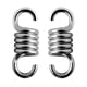 thumbnail image 1 of Paquete de 2 resortes resistentes, gancho de resorte para hamaca, resorte de tensión para cesta colgante (7 mm, plateado) Sincero Electrónica, 1 of 5