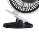 thumbnail image 3 of Mini Ventilador De Refrigeración Clip Usb En El Escritorio Cochecito De Bebé Ventilador Recargable 4 Aspas Giratorias (Negro), 3 of 4