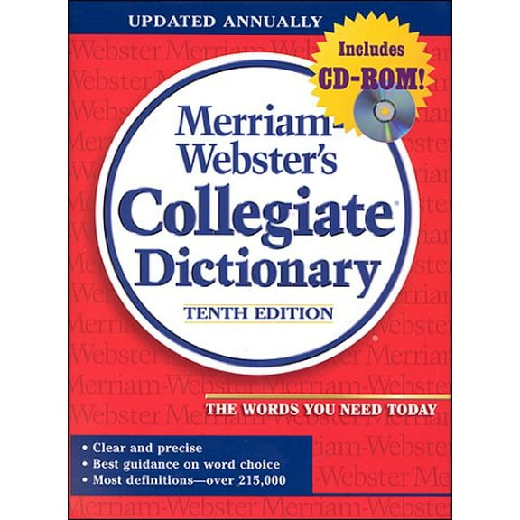 Pre-Owned Merriam-Webster's Collegiate Dictionary (Jacketed, Red Linen, Indexed, Book ) [With *] (Hardcover) 0877797137 9780877797135