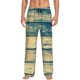 thumbnail image 1 of Balery Retro Wooden Pantalones de pijama para hombre, pijama ultraligero, pantalón de descanso-Medium, 1 of 6