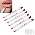 thumbnail image 1 of Ensemble de 6 Pcs de Crayons Contour des Lèvres Mats Professionnels Imperméables et Longue Tenue pour Femmes, 1 of 8
