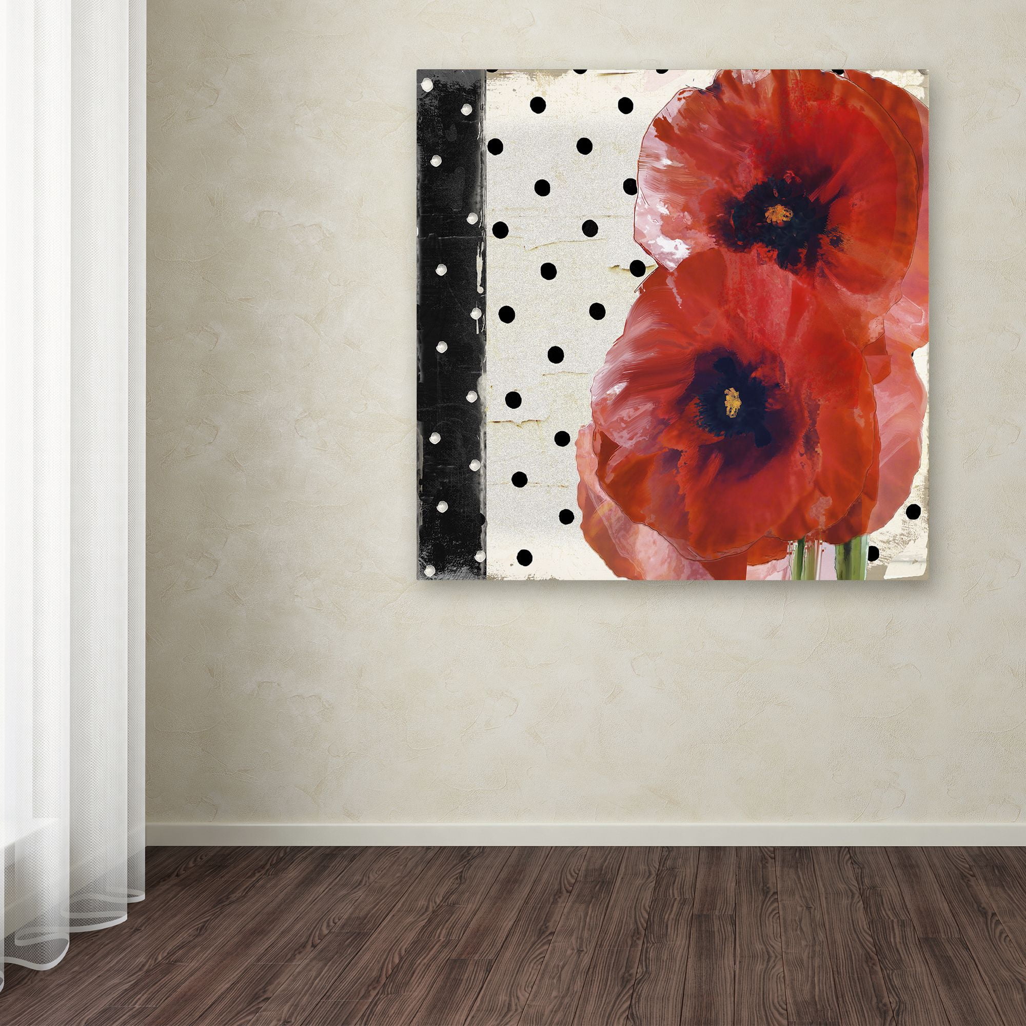 Trademark Fine Art "Scarlet Poppies I" Canvas Art by Color Bakery