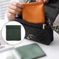 thumbnail image 4 of Billuyoard Bolsa de cuero impermeable multiusos ligereza bolsillo pequeño Mini bolso monedero almacenamiento mujeres regalo auricular maquillaje Almacenamiento y organización del hogar Verde negruzco, 4 of 6