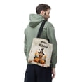 thumbnail image 3 of Happy Halloween Goldendoodle Witches Hat Pumpkin Carving All Over Print 3D Canvas Tote Bag Doodle Dog Lover Gifts Idea Reusable Handbag - 02019, 3 of 5