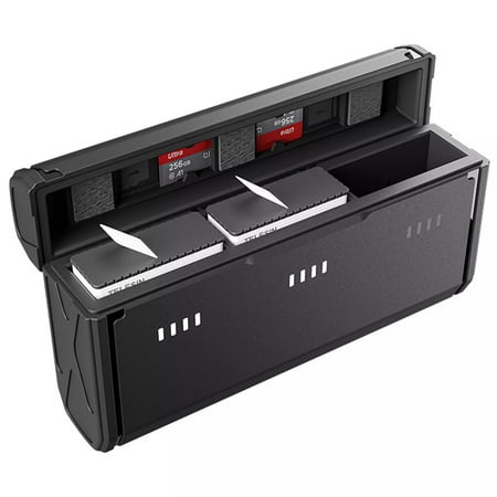 Battery Charging Case for GoPro Hero 13, Portable 3-Slot Smart Charger with Type-C Fast Charging, Compact Protective Storage Box for GoPro Hero 13 Batteries