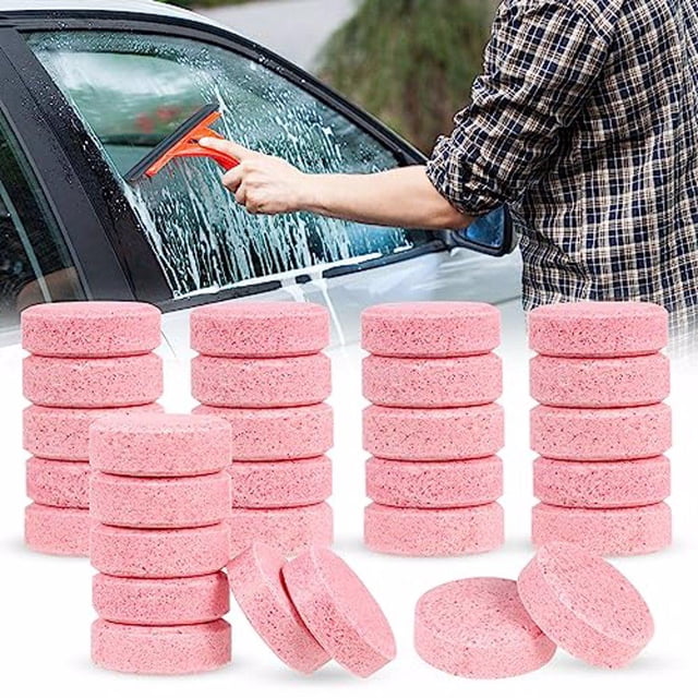 Xingzhi 40pack/lot Car Glass Cleaner Strong Cleaning Power Soften Wipers Easy To Mirror Effervescent 30pcs
