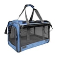 thumbnail image 2 of 2-in-1 Foldable Pet Carrier Bag, Lightweight Breathable Mesh Travel Crate for Small Dogs & Cats, Portable Handheld Puppy Tote with Washable Lining, Ideal for Vet Visits, Road Trips, and Hiking, 2 of 6