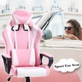 thumbnail image 6 of BestOffice Ergonomic Gaming Chair, Lumbar Support, Rolling Swivel for Women(Pink), 6 of 7