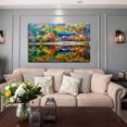 thumbnail image 2 of Autumn Scenery Canvas Wall Art Colorful Autumn Framed Painting For Livingroom Office Bedroom Wall Decor Ready to Hang, 2 of 6