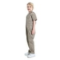 thumbnail image 4 of Toptie Boy's Coverall Child's Mechanic Halloween Costume Jumpsuit Short Sleeve-Khaki-7/8Y, 4 of 7