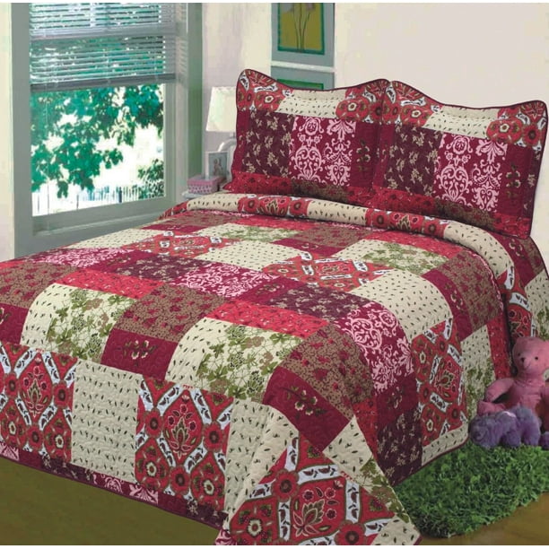 Fancy Collection 3pc King/California King Oversize Reversible Bedspread