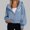 Blue, variant on Winter Coats for Women Long Sleeves Hooded Vintage Heart Printed Sweatshirts Full Zip Fall Purple Lightweight Jacket,S