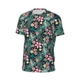 thumbnail image 6 of Wukai Rose Flowers Print Men's Short-Sleeved Mesh T-Shirt,Quick-Dry Short Sleeve Workout T-Shirt-Medium, 6 of 8