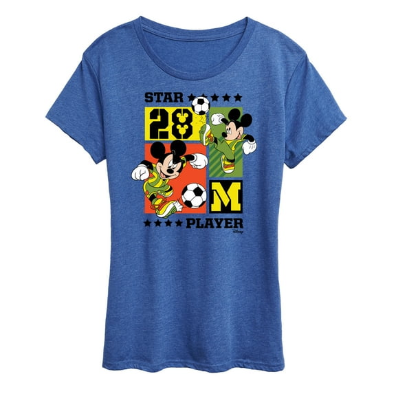 Disney - Mickey Soccer - Women's Short Sleeve Graphic T-Shirt