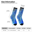 thumbnail image 2 of Wukai Chaussettes Mi-Mollet Imprimé Paon Contrasté, Design Imprimé 3D Chaussettes Adultes, Chaussettes de Sport Haute Élasticité Respirantes, Adaptées pour Quotidien, Unisexe, 2 of 6