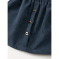 thumbnail image 4 of 3T Baby Girls Clothes 4T Girls 2PCS Fall Winter Outfits Round Neck Toddler Girls Long Sleeve Top Corduroy Skirt Set Blue, 4 of 7