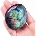 thumbnail image 1 of Labymos Labradorite Palm Stone Crystal - Natural Chakra Reiki Polished Healing Pocket Worry Stone Crystal, 1 of 5