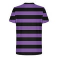 thumbnail image 4 of PNTUTB Fashion Men's Stripes Color-blocked Loose Crew Neck Casual Comfort Athletic Short Sleeve T-shirts, 4 of 6