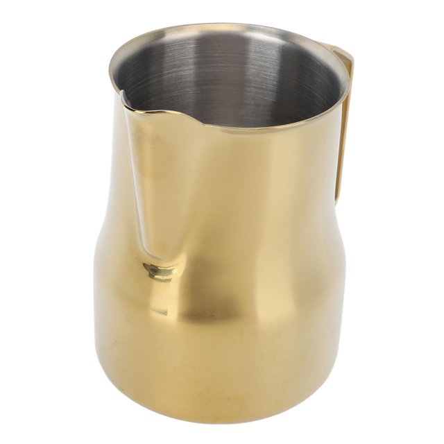 Professional Milk Pitcher 450ml, Stainless Steel Frothing Cup With Drip Free , Visually AppealingTool, Versatile For Frothing, Water