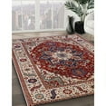 thumbnail image 2 of Ahgly Company Indoor Square Mid-Century Modern Saffron Red Persian Area Rugs, 3' Square, 2 of 6