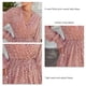 thumbnail image 4 of Vestido fluido Amonsee Manga Larga Cuello en V Profundo Estampado Floral para Mujer, 4 of 6