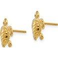 thumbnail image 2 of 10K SEA TURTLE POST EARRINGS / HP & TEXTURED (2of2), 2 of 4