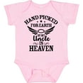 thumbnail image 3 of Inktastic Handpicked for Earth by My Uncle in Heaven with Angel Wings Boys or Girls Baby Bodysuit, 3 of 5