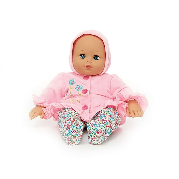Madame Alexander 14-inch Baby Cuddles Baby Doll with Bottle, Pink Hoodie