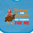 thumbnail image 4 of Inktastic Thanksgiving Mommy Daddy Thankful for Me Boys or Girls Baby Bib, 4 of 4