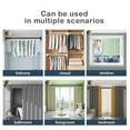 thumbnail image 5 of Room Divider Adjustable Spring Tension Curtain Rod,Premium Shower Curtain Tension Rods,No Need Drilling,Non-slip Closet Telescopic Rod,Balcony Tension Pole,,Gray,43-63inch, 5 of 7