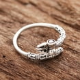 thumbnail image 2 of NOVICA Artisan Handmade .925 Sterling Silver Wrap Ring Shivathemed from India Stone No Hinduism Religious 'Powerful Shiva', 2 of 5