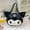 black, variant on My Melody Plush Crossbody Bag Kawaii Pink Shoulder Bag with Black Bows Style Cartoon Bag