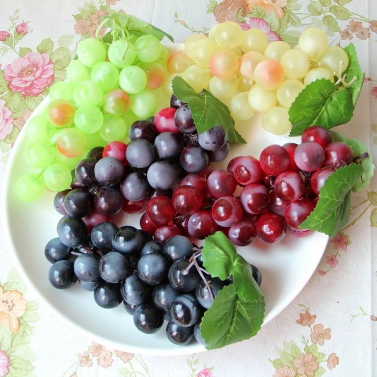 3PCS Artificial Grapes Decorative Fake Grapes Simulation Fruits Table  Decoration Fruits Hanging Ornaments Photography Props - Walmart.com