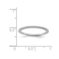 thumbnail image 3 of 1/8 Carat (ctw) Diamond Wedding Band Ring in Sterling Silver, 3 of 4