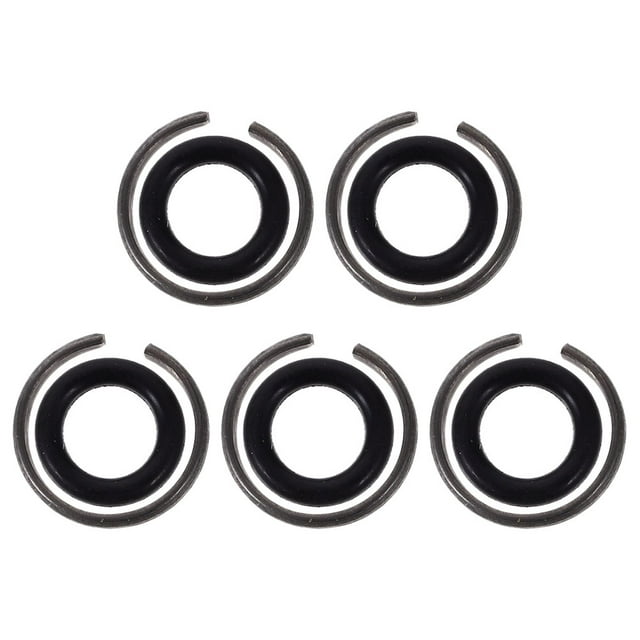 Miangastore Impact Wrench Socket Retainer Ring with Rubber Oring for Wrench Use Black Iron Material 5 Sets
