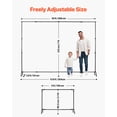 thumbnail image 3 of VEVOR Backdrop Stand Movable Stand Kit 7 x 10 ft for Party & Photo Video Studio, 3 of 9