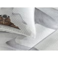 thumbnail image 3 of Ambesonne Funny Quilted Coverlet 3 Pcs, Dog Upside down Relax, King Size, White Brown, 3 of 4