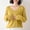 Yellow, variant on YHAJDS Womens Long Sleeve Tops Spring Summer Solid Color V Neck Casual Fashion Knitted Blouse