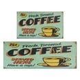 thumbnail image 1 of Coffee Black Vintage Pattern Kitchen Rugs and Mats Set Of 2,Kitchen Rugs Mats with Dirty Resistance,washable,water Proof,kitchen Mats 17.7x24+17.7x48inch, 1 of 7