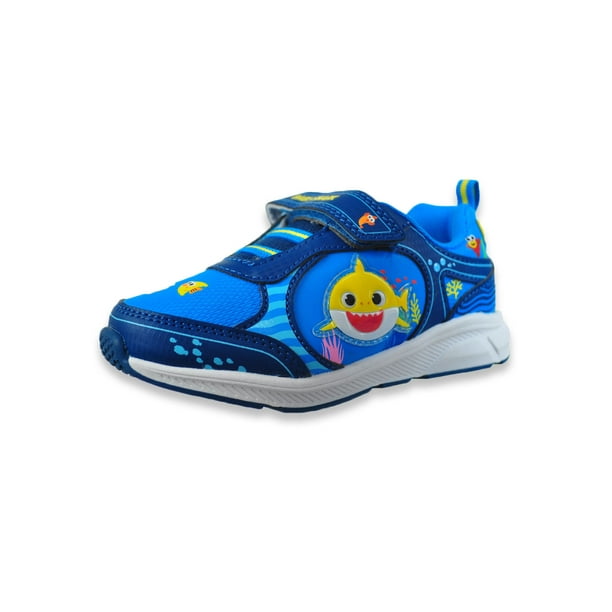 Baby Shark Boys' Light-Up Sneakers - navy blue, 12 toddler - Walmart.com